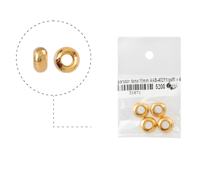 Separador dona 10mm AAB-40211/rodio x 4 und