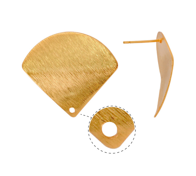 Aretes abanico MA-180011 30X28mm /rodio x par