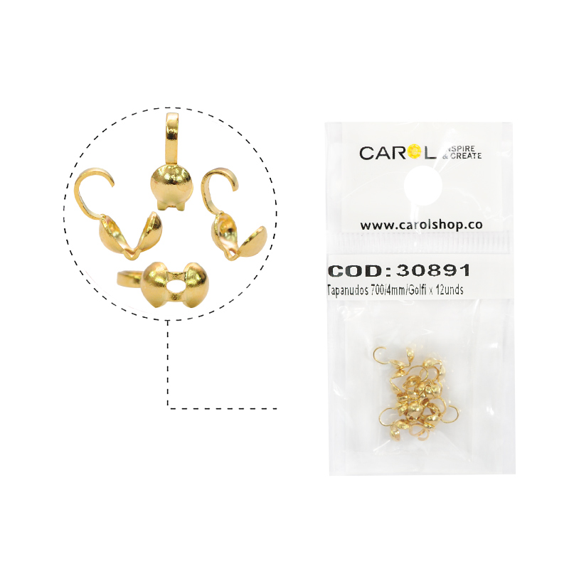 Tapanudos 700/4mm/rodio x 12unds