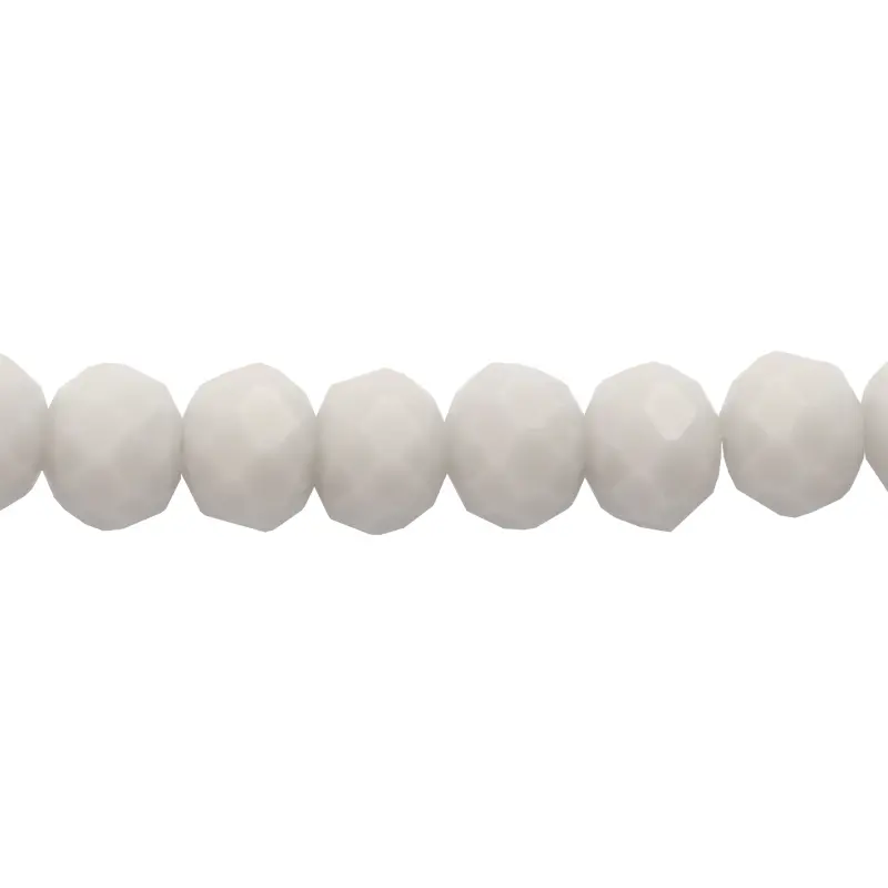 Murano rondela facetada 6mm light gray 70AB X 95 UND