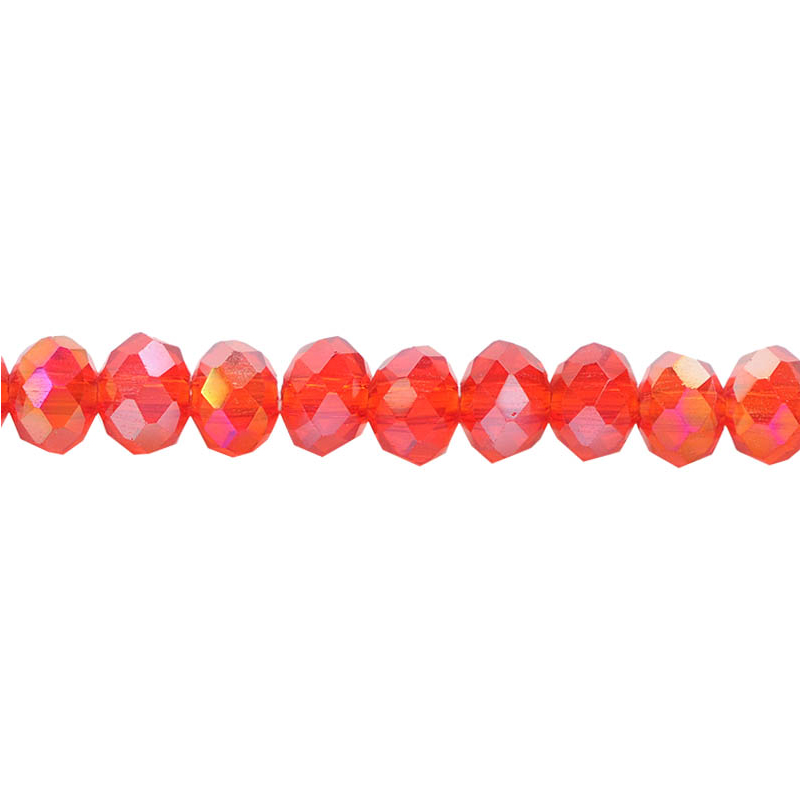 Murano rondela facetada 3mm light siam 37-1AB x aprox 109unds