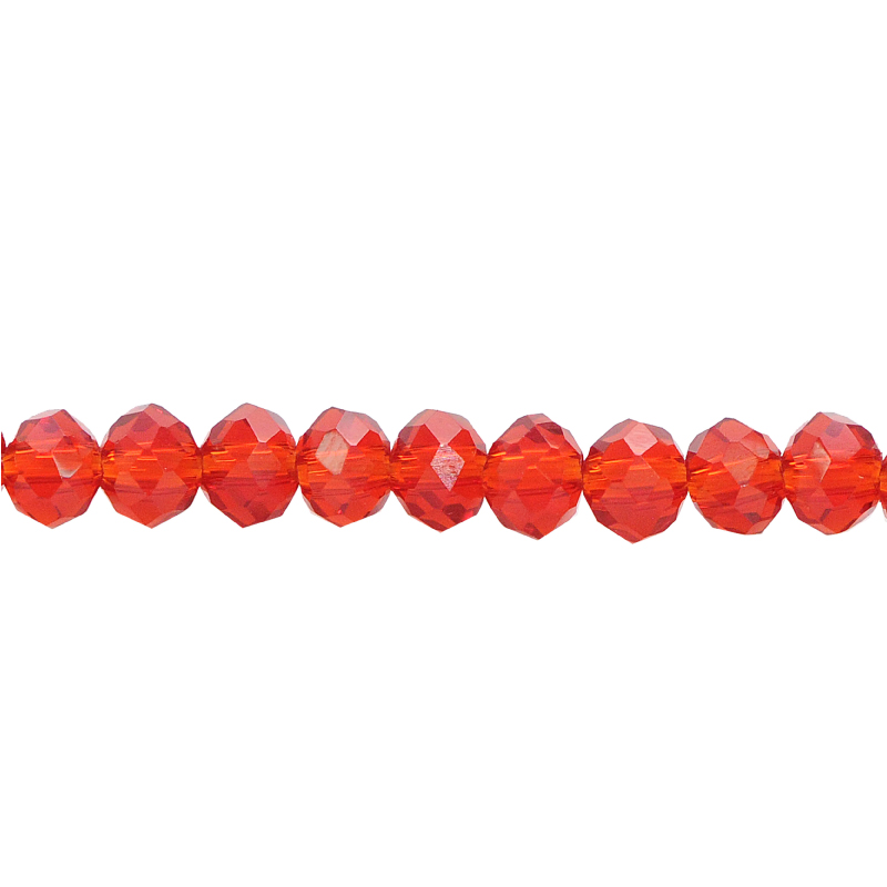 Murano rondela facetada 3mm light siam 28 x aprox 145unds