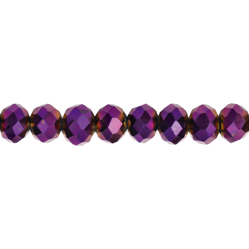 Murano rondela facetada 4mm vitrail light 135 x aprox110unds