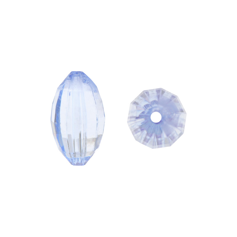 Acrilico 4714 rice facetada 18x10mm 620 azul cielo x libra