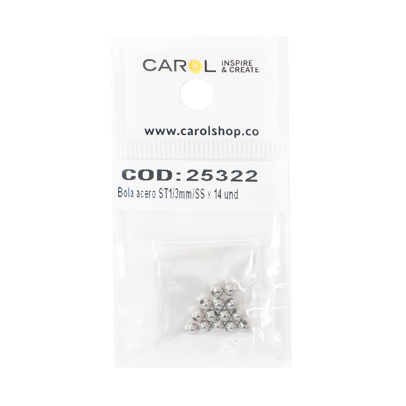 Balin acero ST1/3mm/SS x 14 und