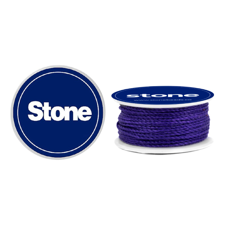 Cordon encerado linhasita 1mm 332 morado x 8m