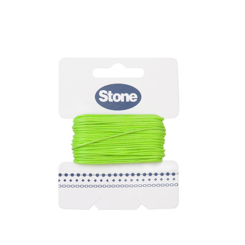 Cordon vibora 1mm 116 verde neon x rollo 8m