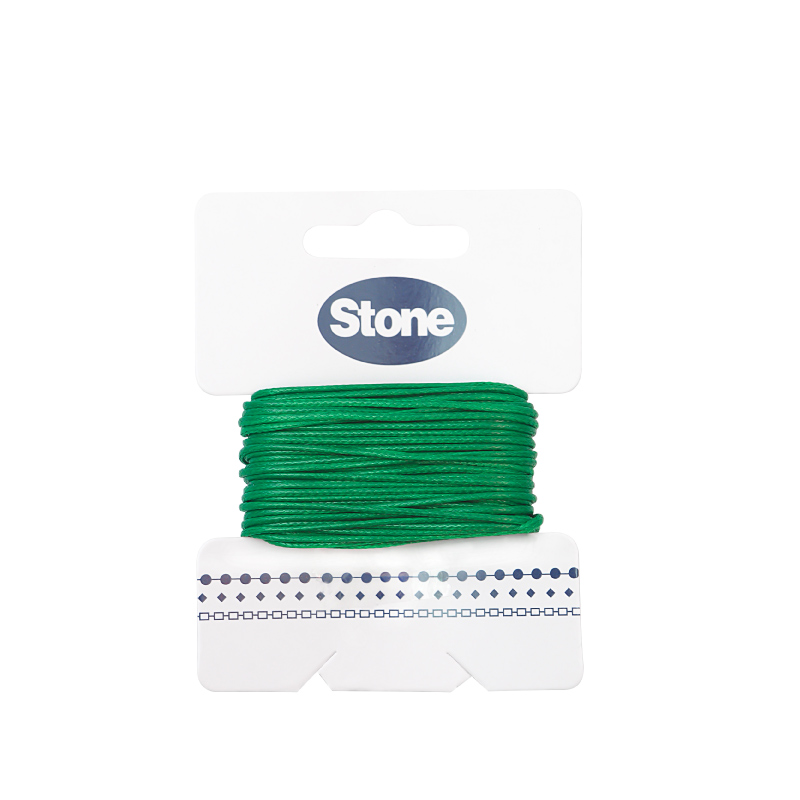 Cordon vibora 1mm 120 verde x rollo 8m