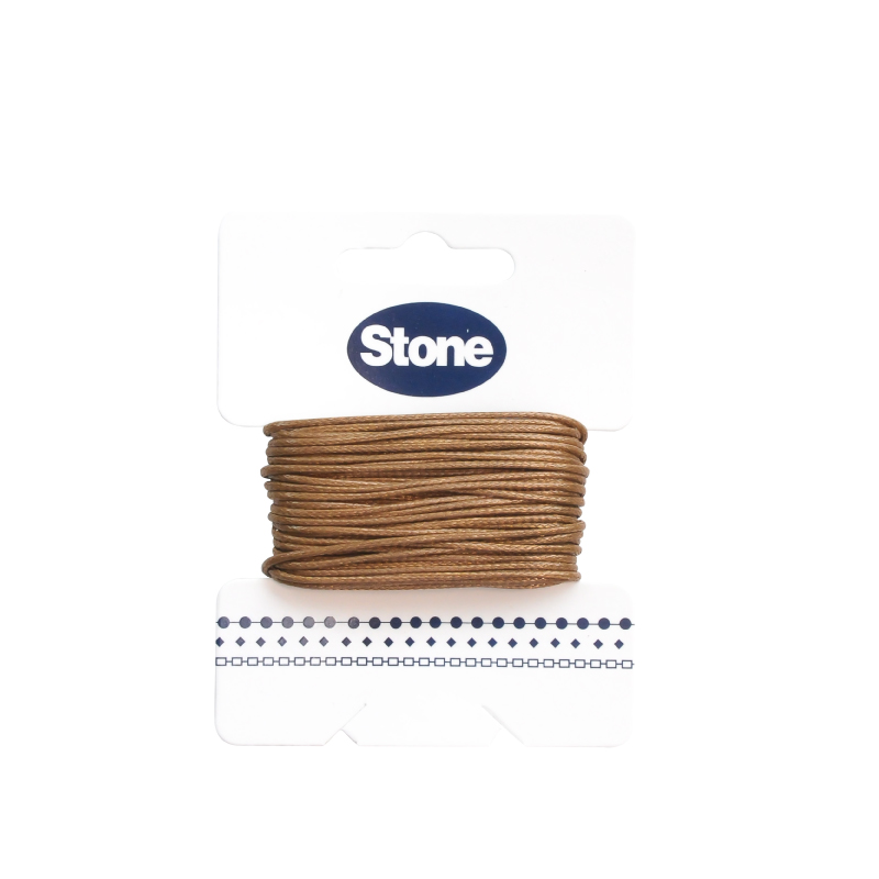 Cordon vibora 1mm 126 cafe x rollo 8m