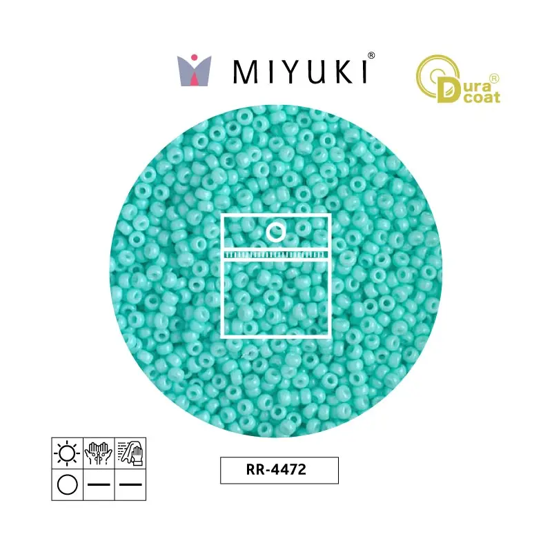 Mostacilla Miyuki rocalla 11/0 RR4472 opaco catalina  x 25g