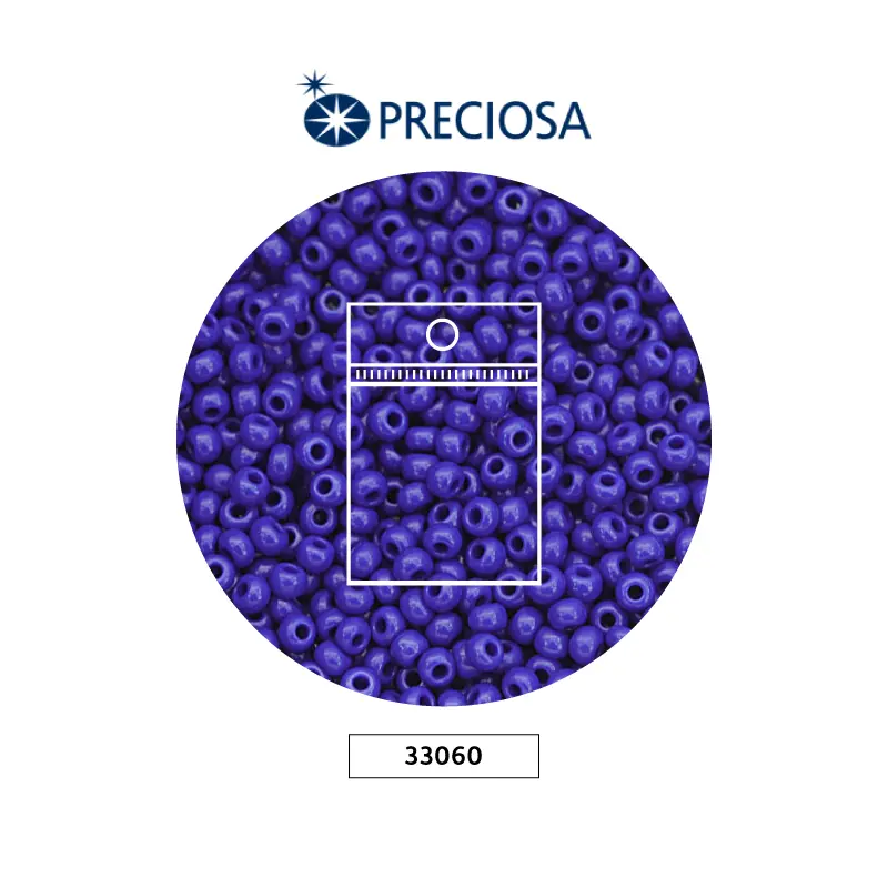 Mostacilla checa preciosa 10/0 33060 OP azul rey x 50g