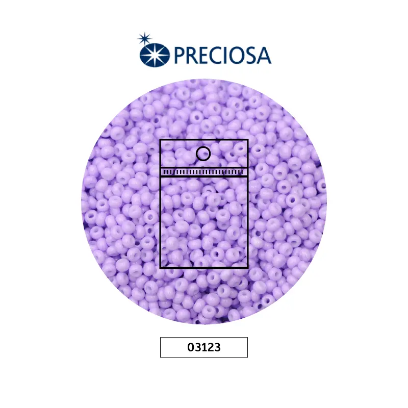 Mostacilla checa preciosa 10/0 2mm 03123 OP lila x 50g