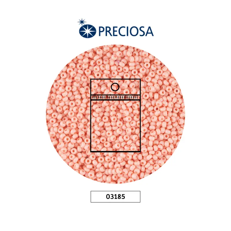 Mostacilla checa preciosa 10/0 2mm 03185  OP palo de rosa x 50g