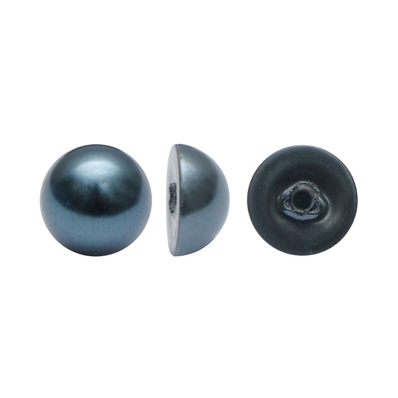 Media perla sintetica base plana 1H 8mm night blue A-52 x und
