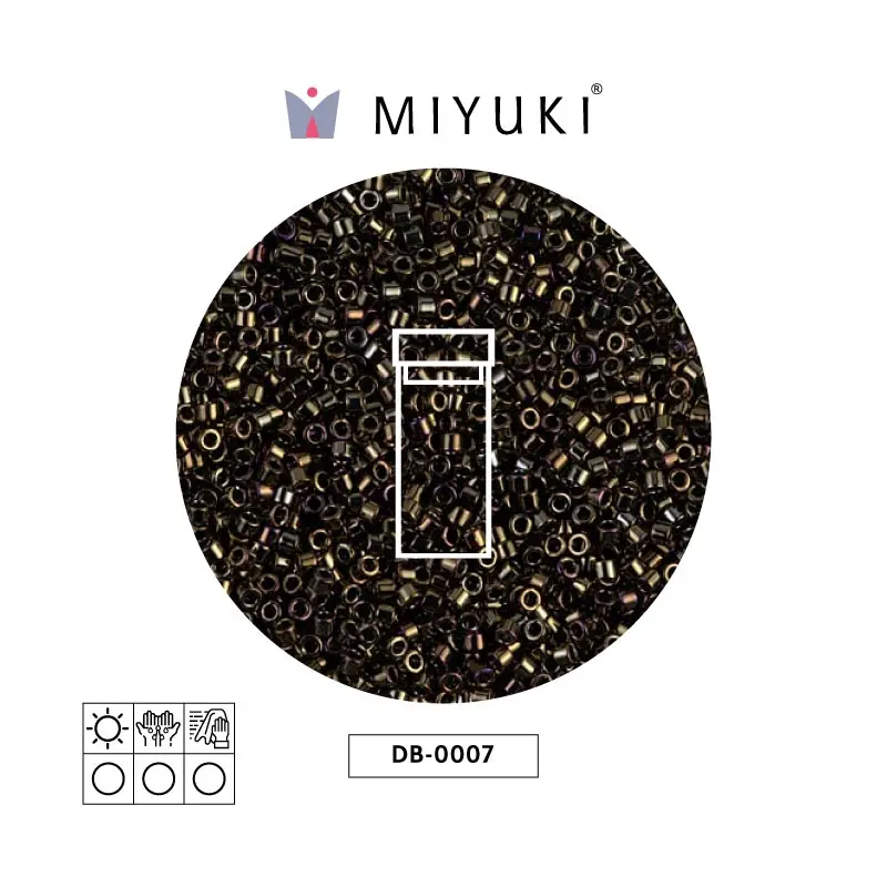 Miyuki delica 11/0 DB0007 metalizado café AB x 3g