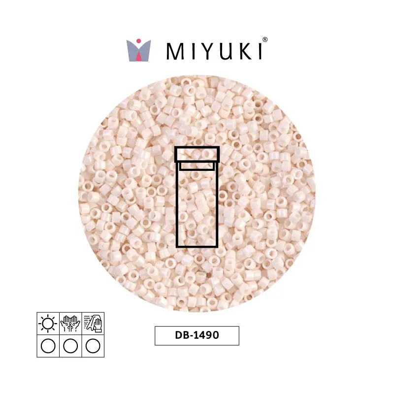 Miyuki delica 11/0 DB1490-1 opaco bisque blanco x 3g
