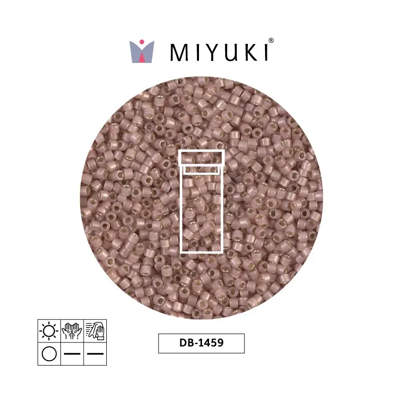 Miyuki delica 11/0 DB1459 plateado forrado shell opal x 3g