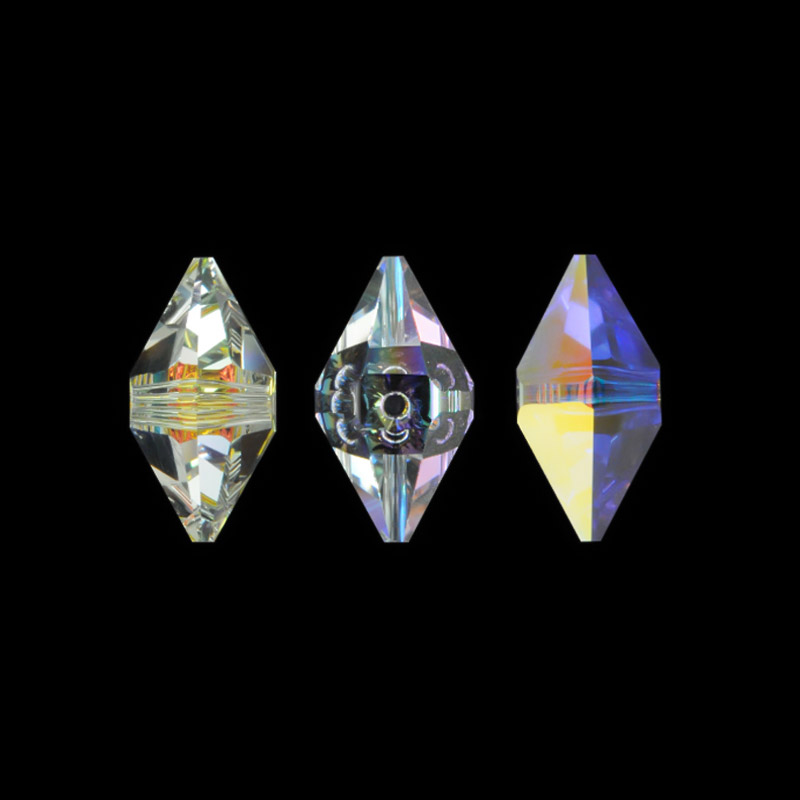 5747 swarovski double spike crystal AB 16x8mm double spike x und