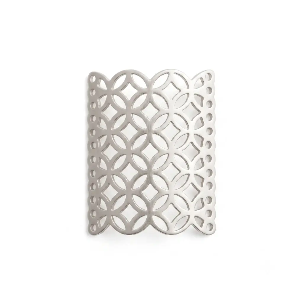 Placa Mishky circle 3x4cm plateada