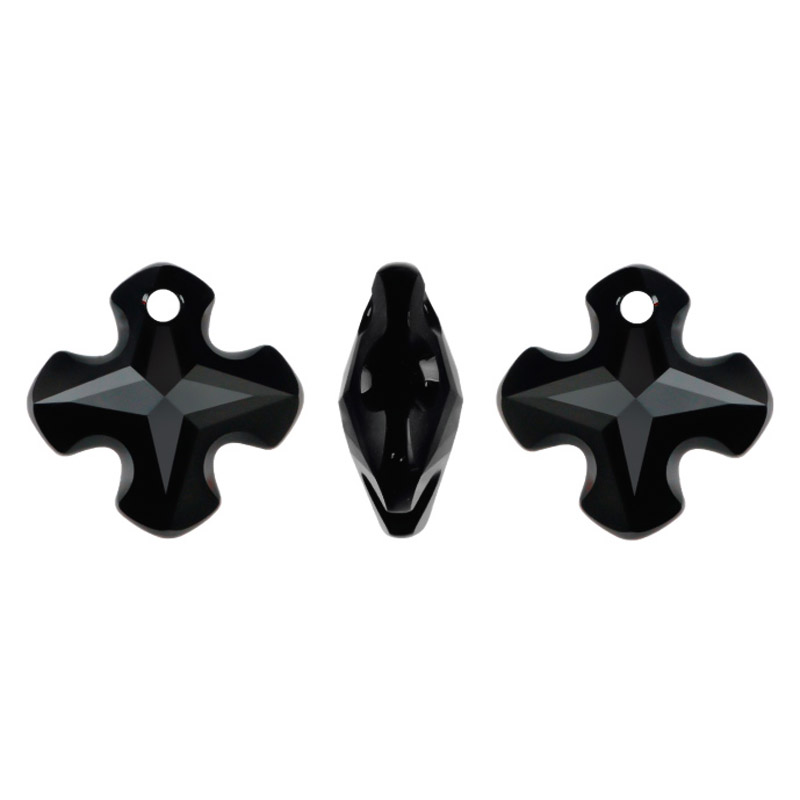 6867 swarovski cruz griega  jet 14mm x und