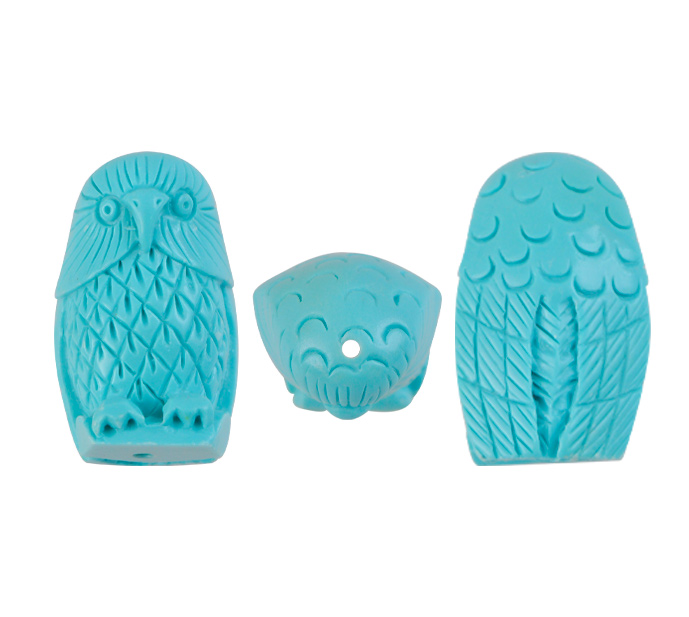 Buho 18x32mm turquesa F04 x und