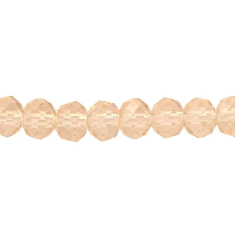 Murano rondela facetada 6mm golden shadow 26AB x 150unds