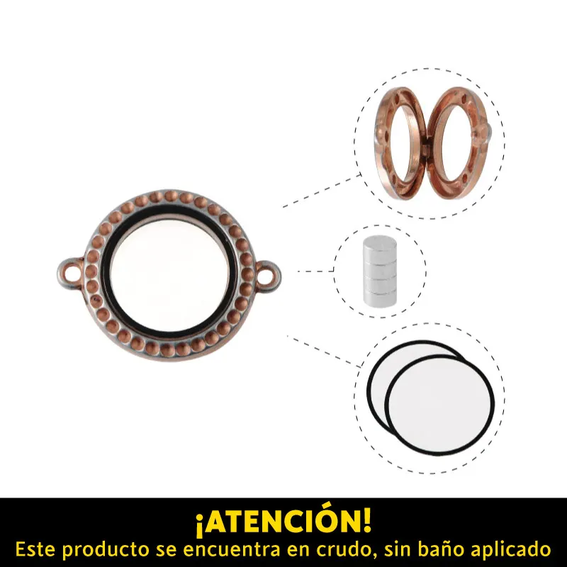 Locket pendant redondo 25mm A39552/R x und