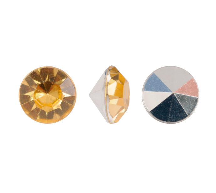 Acrilico K1010 redondo chaton 10mm light colorado topaz 30 x und