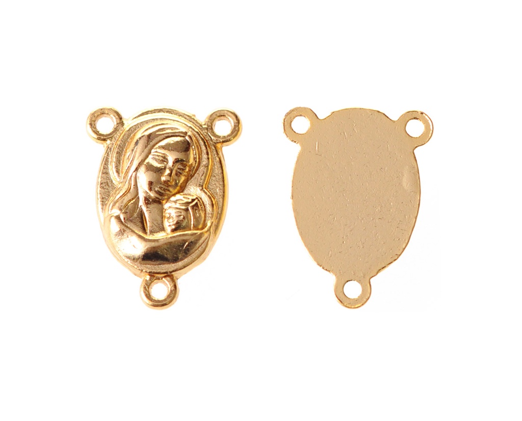 Dije crucero virgen 58 18X11mm/rodio x und