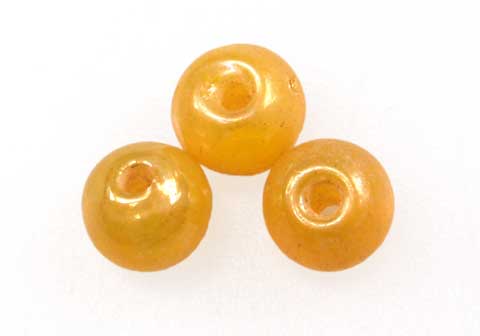 Vidrio hindú 6mm redondo 86-G amarillo AB x und