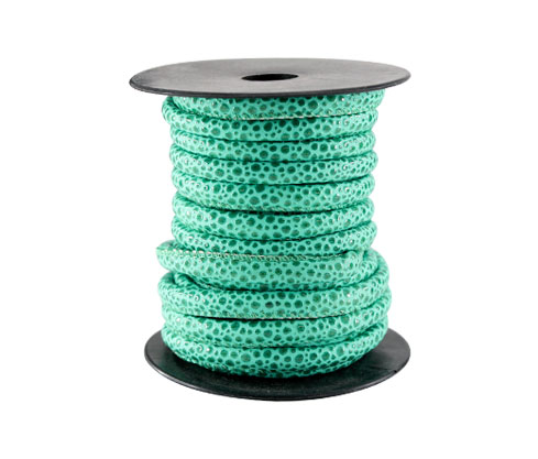 Cuero sintetico 6mm turquesa 3 x rollo 10m