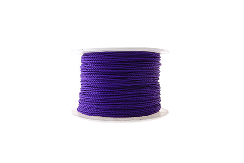 Cordon encerado trenzado 1mm #193 morado x 100yardas