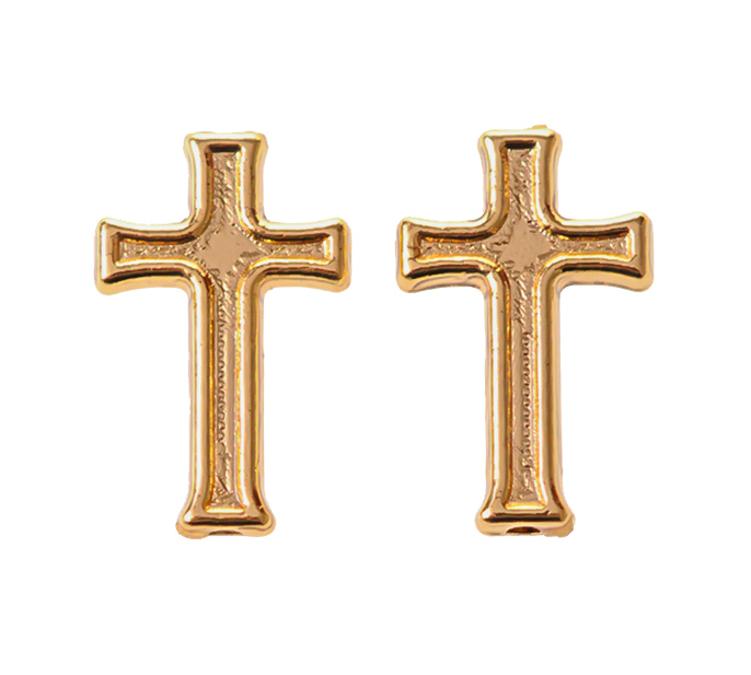 Dije cruz 218 16x10mm/rodio x und