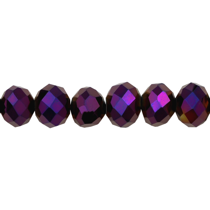 Murano rondela facetada 8mm vitrial light 97 x aprox 60unds