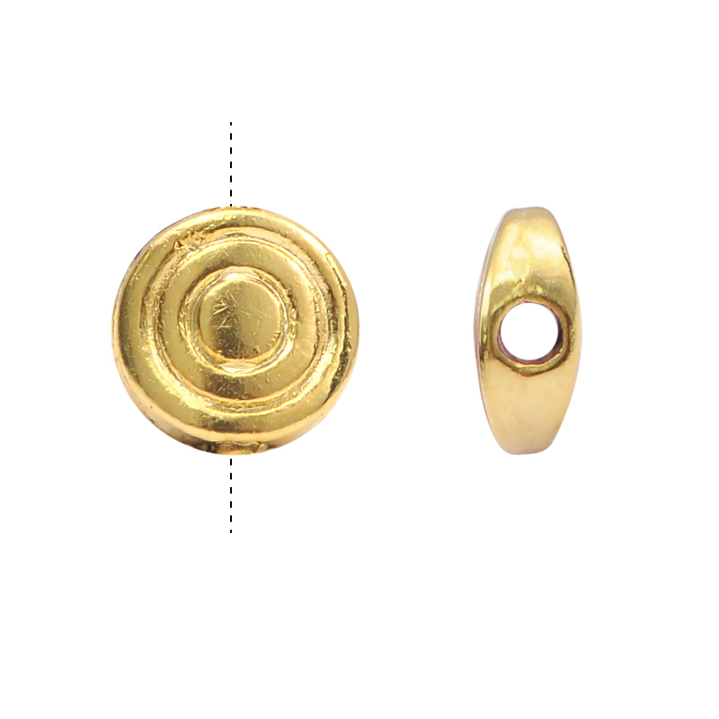 Separador redonda plano espiral 6mm/rodio H159 x par