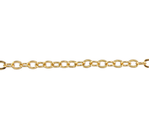 Cadena rodio link redondo 2mm 245SF/2.2x2.6mm x m