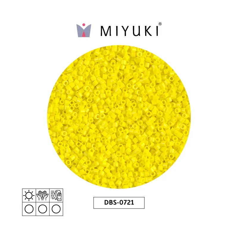 Miyuki delica 15/0 DBS0721 opaco amarillo x 50g