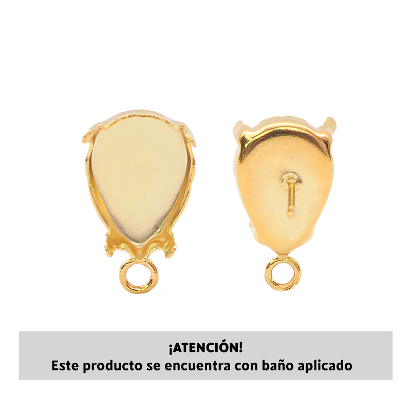 4320DE setting arete + argolla 14x10mm/rodio x par