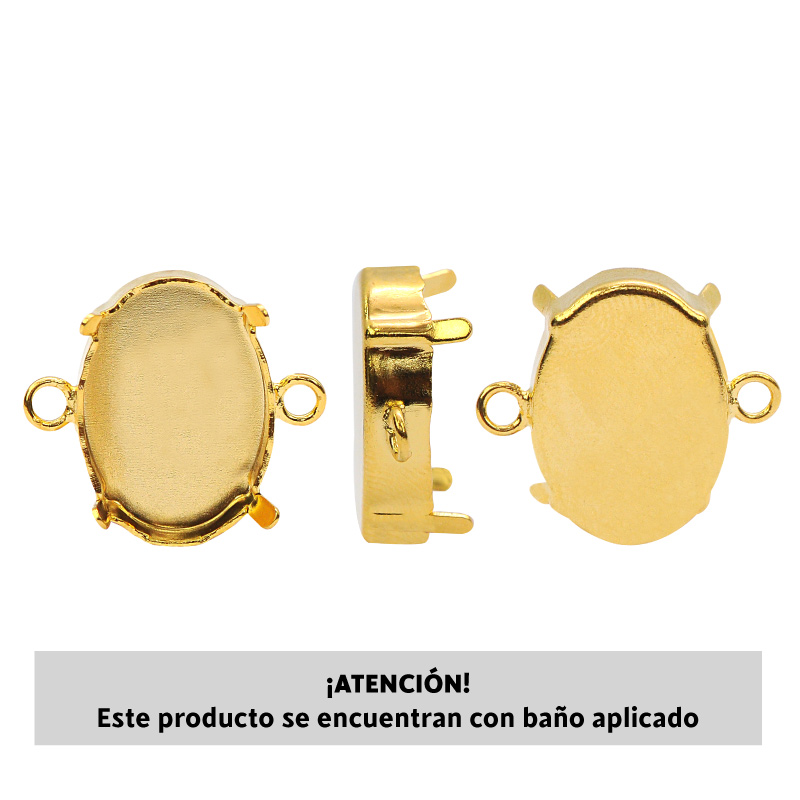 4120CH setting doble argolla 18x13mm/rodio x und