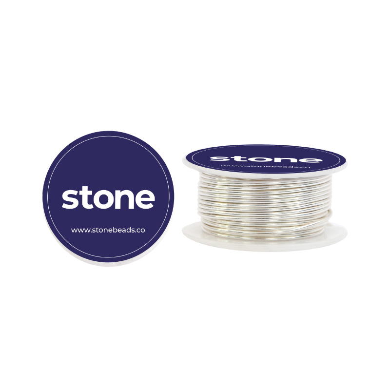 Alambre para bisuteria plateado N.16 1.29mm x 3 metros