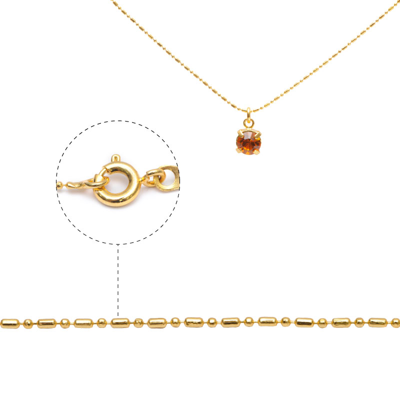 Cadena rodio xilion topaz swarovski x und