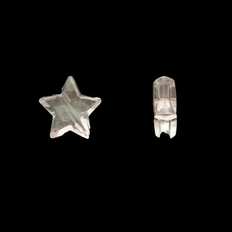 Acrilico 2293 estrella 10mm cristal x 50 gr