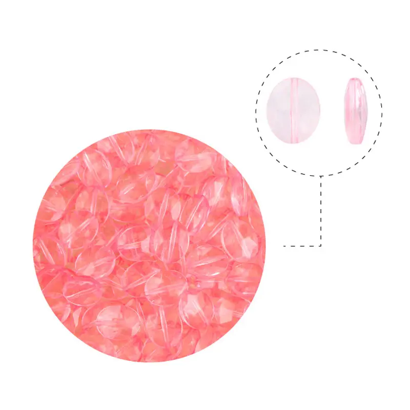 Acrilico 2480 oval 13x11mm light rose x 50 gr