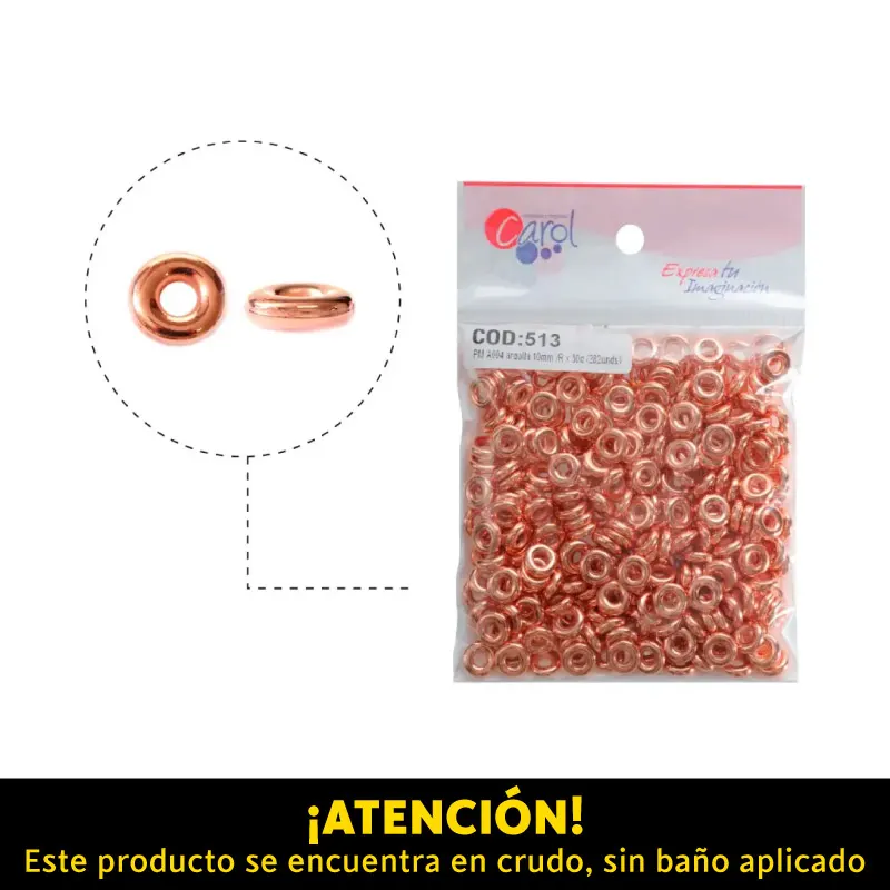 Plastimetal A004 argolla 10mm /R x 50g (282unds)