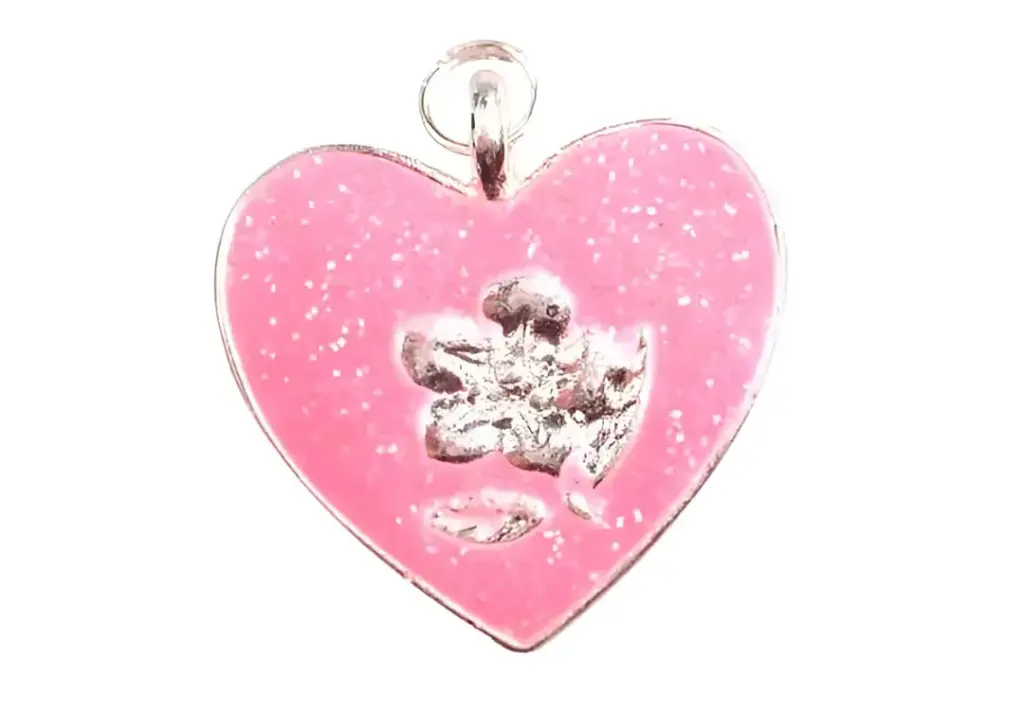 Charm corazon HS03006 pink x und