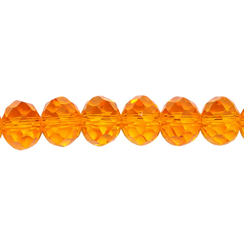 Murano rondela facetada 8mm sun 34AB x 70unds