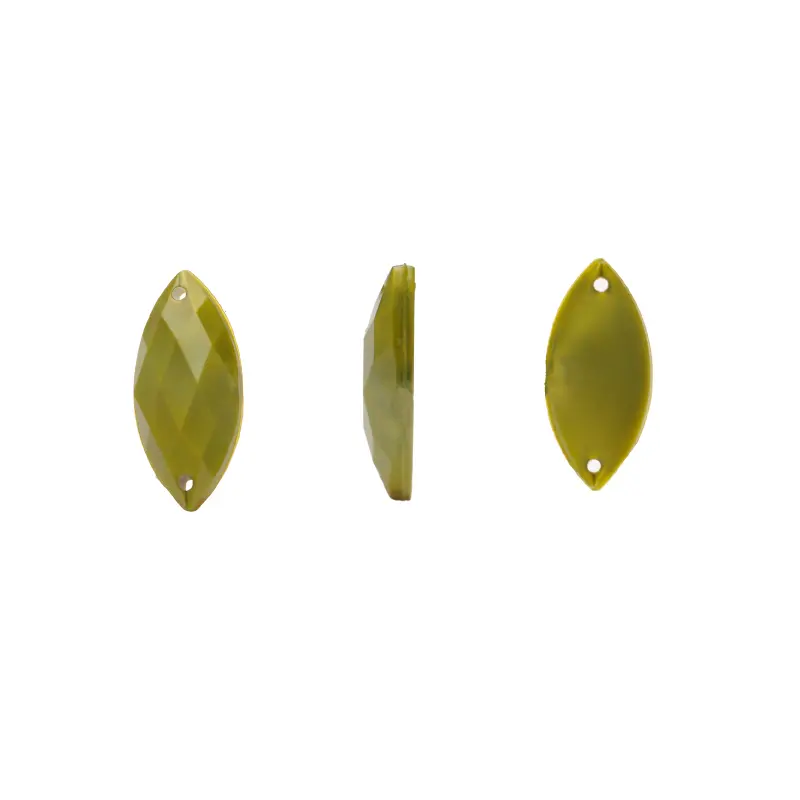 Piedra hilo B30 marquesa plana 9X20mm COLOR P23  x und