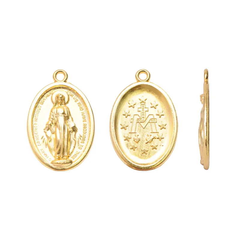 Medalla virgen milagrosa 392-2  25x16mm/golfi x und