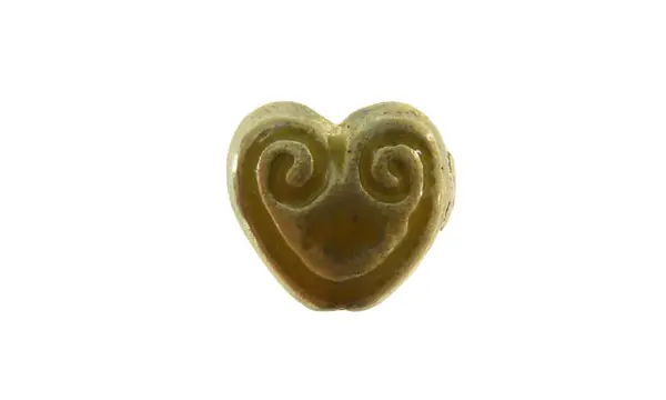 Separador corazon K-3527 14x7mm amarillo x und