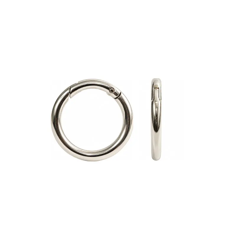 Mosqueton redondo 43mm plateado x und 